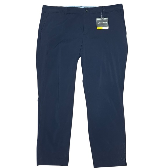 NWT Eddie Bauer women’s Travex nylon hiking pants size 16 outdoors flexion blue - Picture 1 of 8